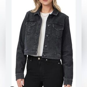 PAIGE Black Denim Jacket